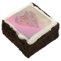 Words of Heart 2" x 2" Brownies