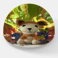 Paperweight - Toy  Dog Among Grape Leaves