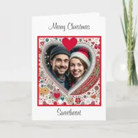 Merry Christmas Sweetheart | Christmas Photo Card