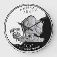 Kansas State Faux Quarter Clock