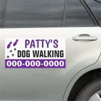 12” x 24” Dog Walking Car Magnet