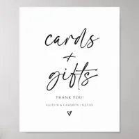 Modern Wedding Cards & Gifts Sign Minimalist