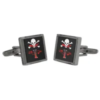 Jolly Roger I Monogram Initial Cufflinks