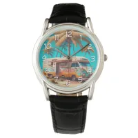 Retro RV and Palm Trees Watch