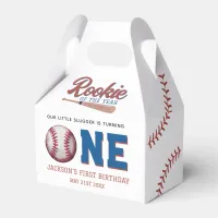 Rookie of the Year Baseball 1st Birthday Party Favor Boxes