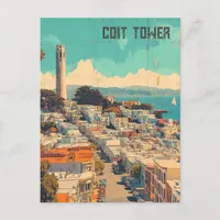 Coit Tower San Francisco Postcard