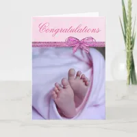 Congratulations on your New Baby Girl Card