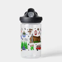 Camping or Midwest Themed  Water Bottle