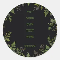 Round personalized classic round sticker