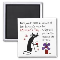 Wine for Mother's Day Magnet