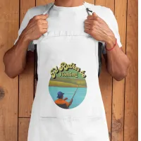 I'd rather be fishing gift for Dad Adult Apron