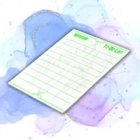 Christian Worship To-Do-List Green | Notepad