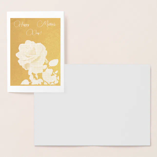 Red rose - Mother’s day Foil Card