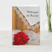 Merry Christmas and Wedding Save the Date Card