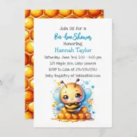 Honey bee themed Boy's Baby Shower  Invitation