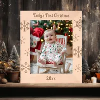 Baby's First Christmas Personalized Etched Frames