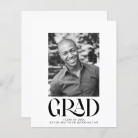 Budget Modern Graduation Party Announcement