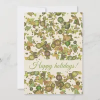 Festive Geometric Confetti Holiday Card