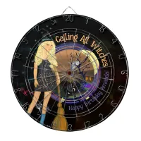 Halloween Witch Birthday Black Dart Board