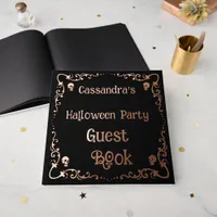 Personalized Halloween Party Foil Guest Book