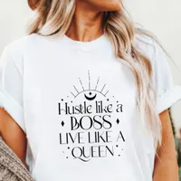 Boho Hustle Like a Boss Live Like a Queen  Tri-Blend Shirt