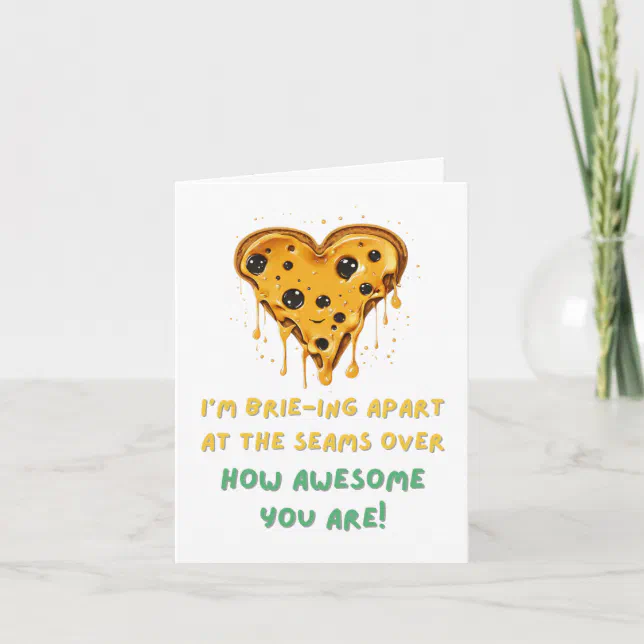 Funny Melting Grilled Cheese Greeting Card