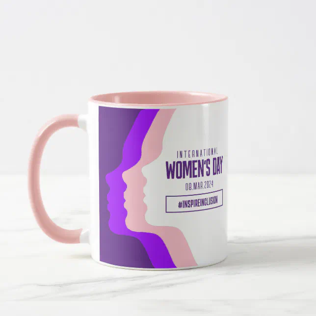 Colorful Faces International Women's Day March 8 Mug