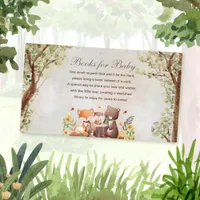 Woodland Family Baby Shower Enclosure Card