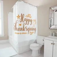 Happy Thanksgiving Shower Curtain