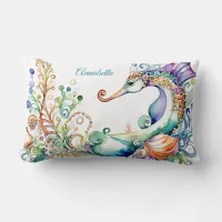 Fantasy Seahorse Lumbar Pillow