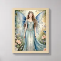 Angelic Blue Fairy Framed Art