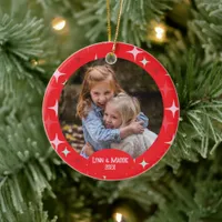 Christmas Stars Photo Ornament