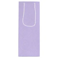 Geometric Diamond Purple Lilac Wine Gift Bag