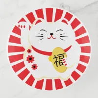 Maneki Neko Lucky Cat Trinket Tray