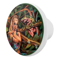 Elf Princess Ceramic Knob