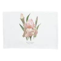 Blush Pink Iris Pillow Case