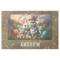 *~* Easter Bunny Portrait TV1 Personalize Family Gallery Wrap