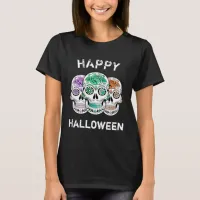 Happy Halloween Sugar Skull T-Shirt