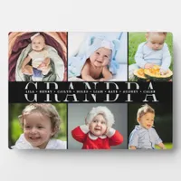 Custom Grandpa Grandchildren Photo Collage  Plaque