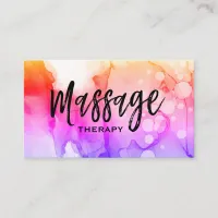 *~* Massage Therapy Massage Therapist Watercolor Business Card