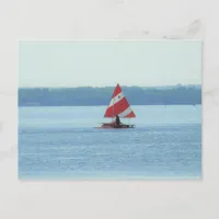 Sailboat on Lake Mendota in Madison, Wisconsin Postcard