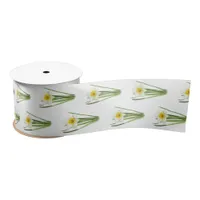 Daffodil Flower Satin Ribbon