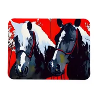 Two Horses  Magnet