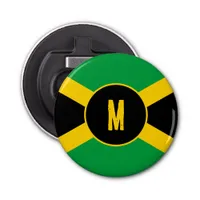 Jamaican Flag Monogram Bottle Opener