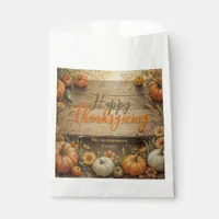 Rustic Fall Farmhouse Style Thanksgiving Favor Bag