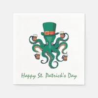 St Patricks Octopus Napkins