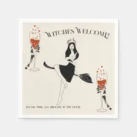 Witch Bloody Cocktail Hart Skeleton Hand Halloween Napkins