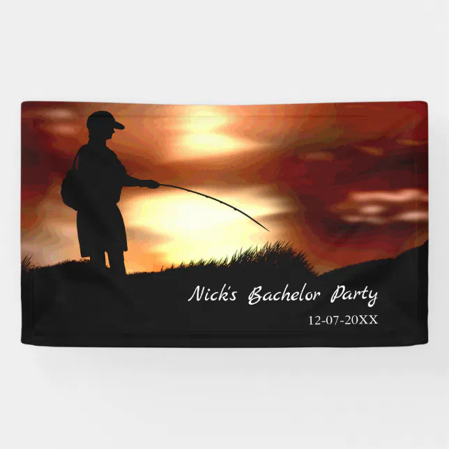 Fishing bachelor party Fishing lover Fishing party Banner