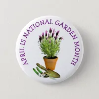 April is National Garden Month Button