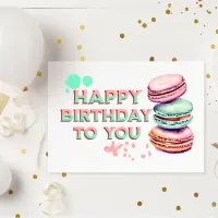 Happy Birthday To You | Macaron Card